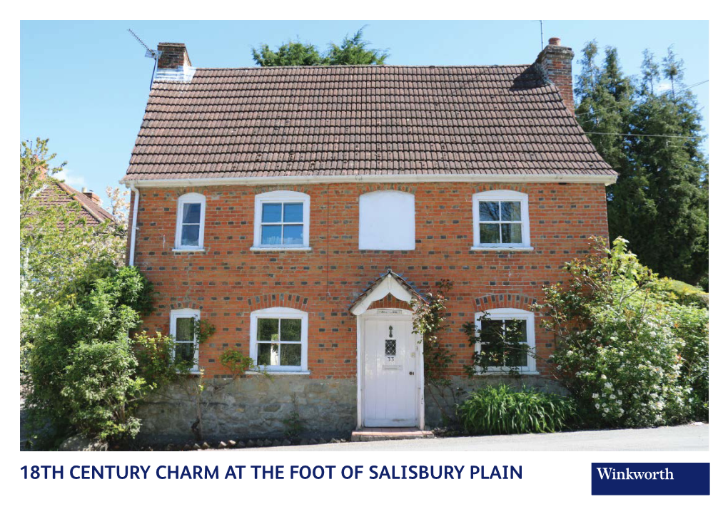 18Th Century Charm at the Foot of Salisbury Plain Hill Side 33 White Street, Market Lavington, Wiltshire, Sn10 4Dp