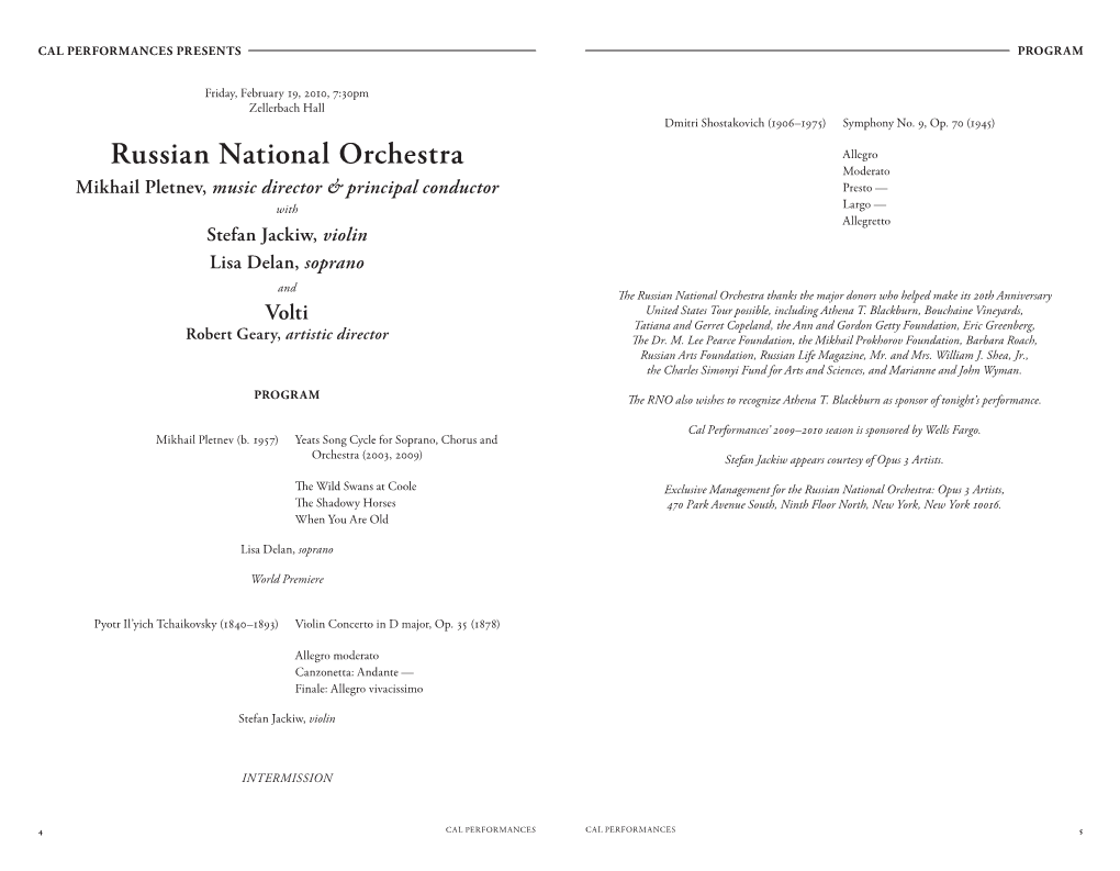 Russian National Orchestra