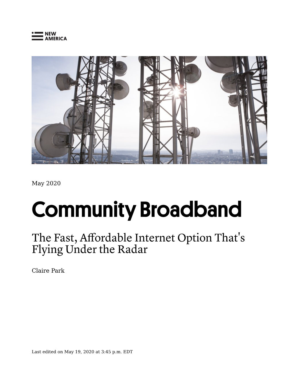 Community Broadband