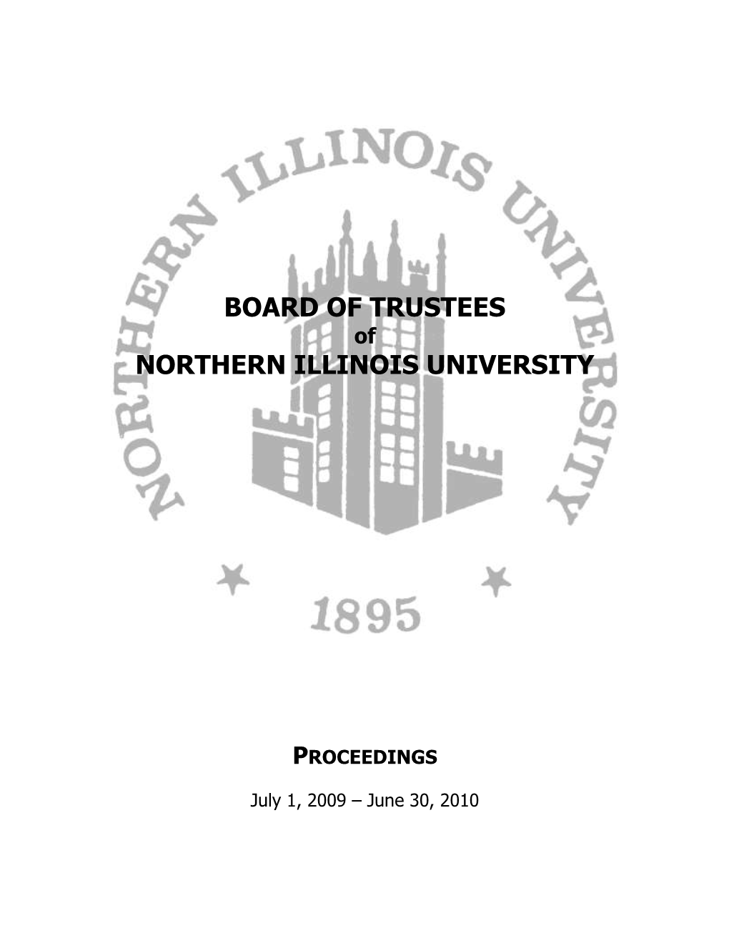 Board of Trustees Northern Illinois University