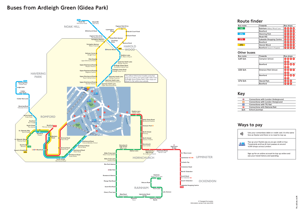 Buses from Ardleigh Green (Gidea Park) Buses from Ardleigh Green (Gidea Park)