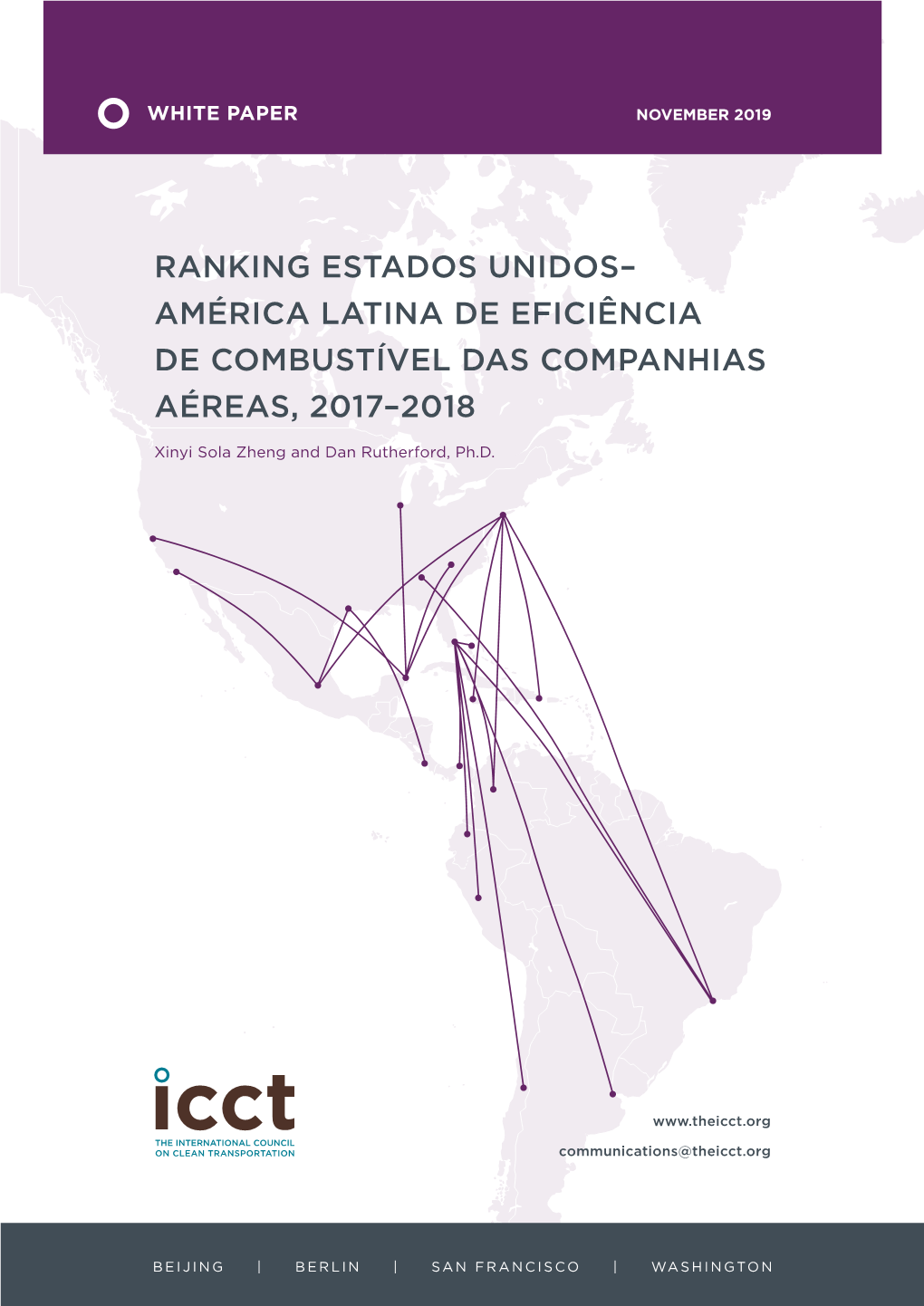 Ranking Estados Unidos– América Latina De Eficiência De Combustível Das Companhias Aéreas, 2017–2018