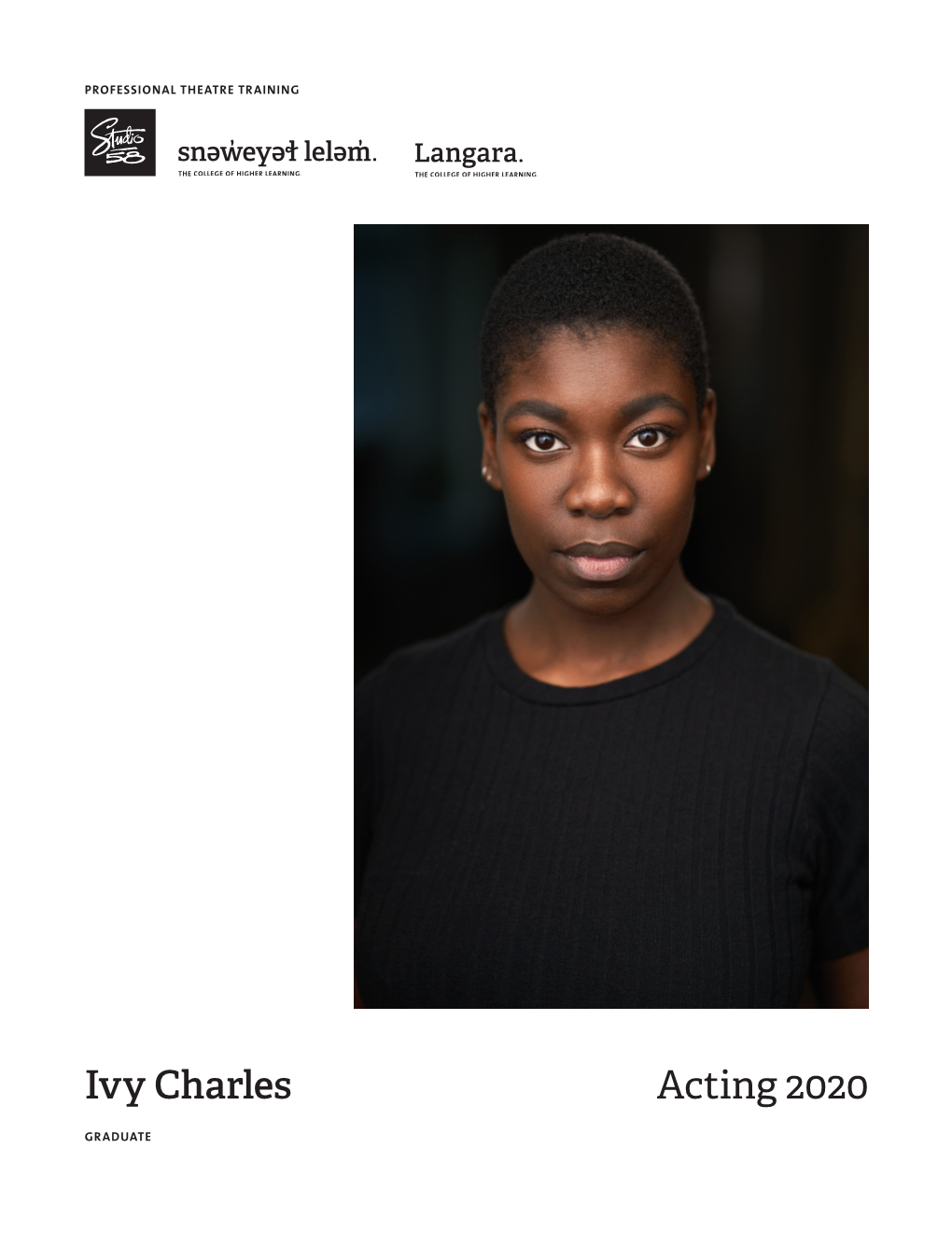 Ivy Charles Acting 2020