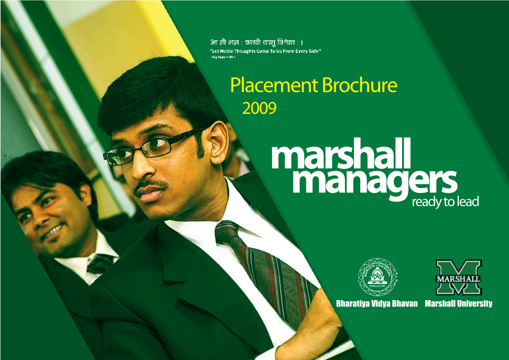 Placement Brochure 2009 Marshall