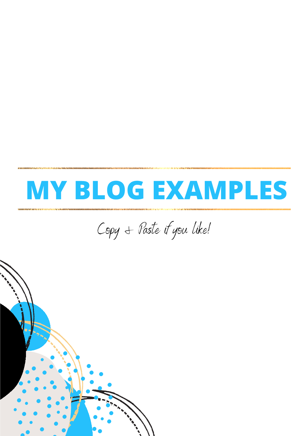 Example Blogs