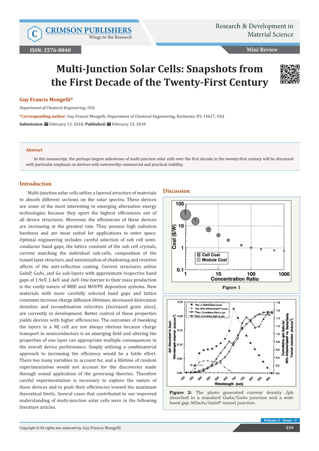 Multi-Junction Solar Cells: Snapshots from the First Decade of the Twenty-First Century