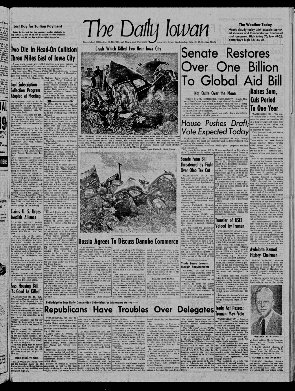 Daily Iowan (Iowa City, Iowa), 1948-06-16
