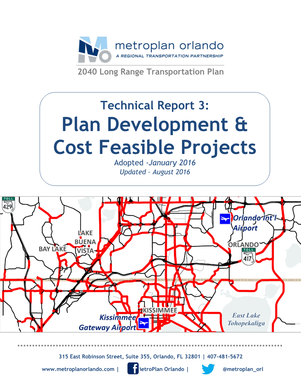Plan Development & Cost Feasible Projects