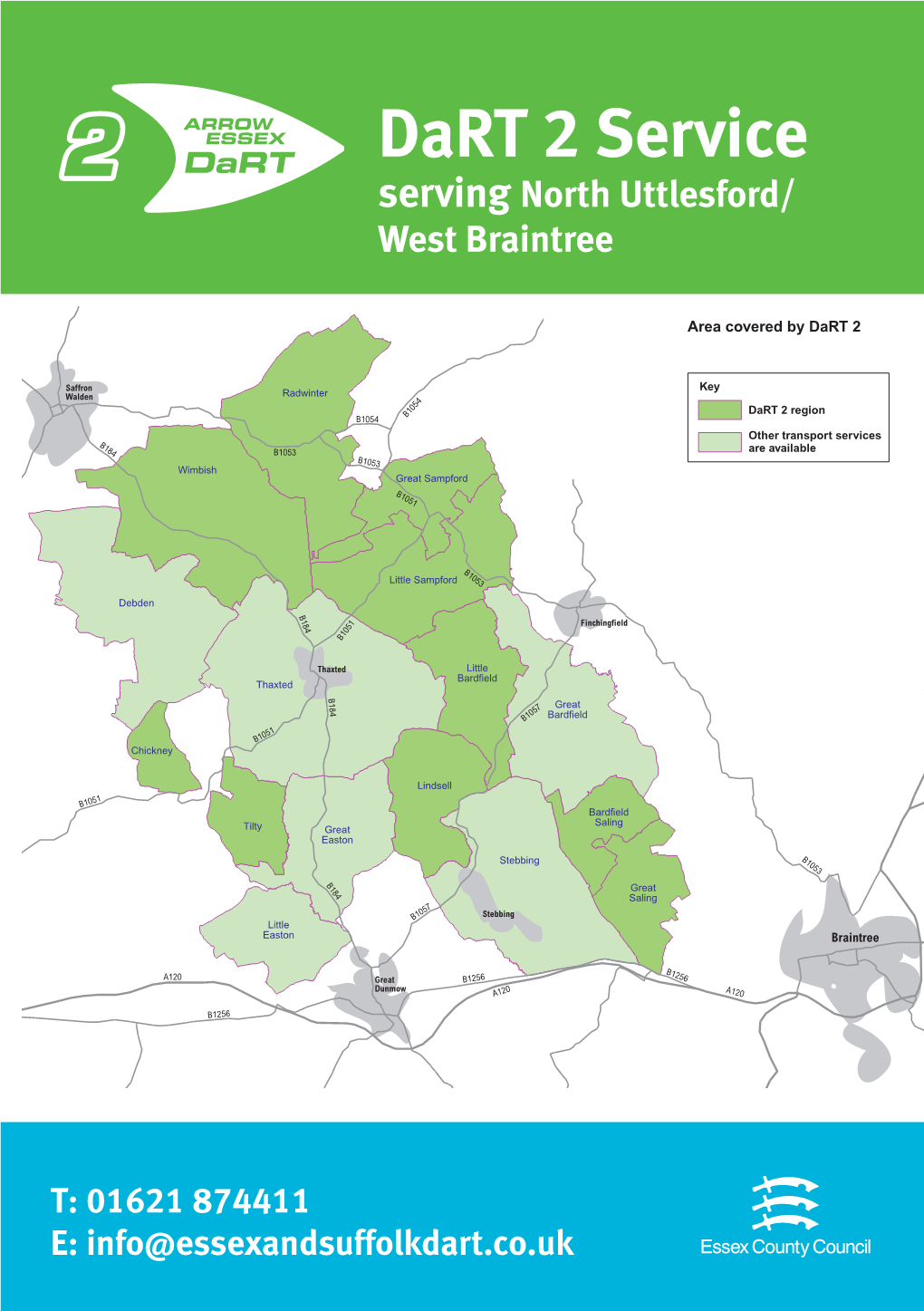 Dart 2 Service Serving North Uttlesford/ West Braintree