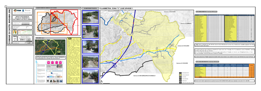 COMUNE DI CASTEL MADAMA DOCUMENTAZIONE FOTOGRAFICA Comune Di VICOVARO PLANIMETRIA ZONA "C" CASE SPARSE 1