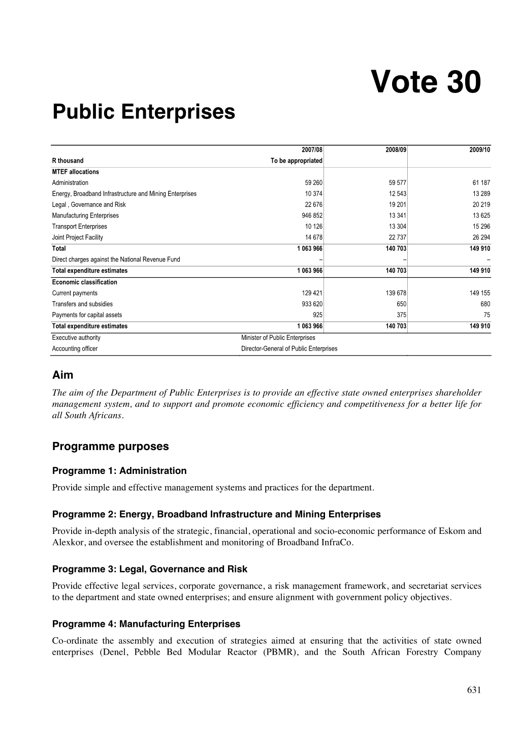 Public Enterprises