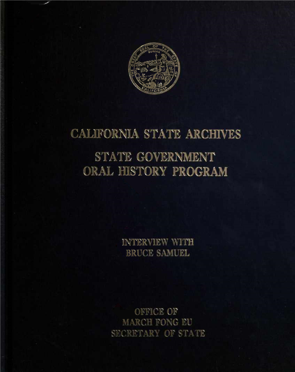 California State Archives History Program