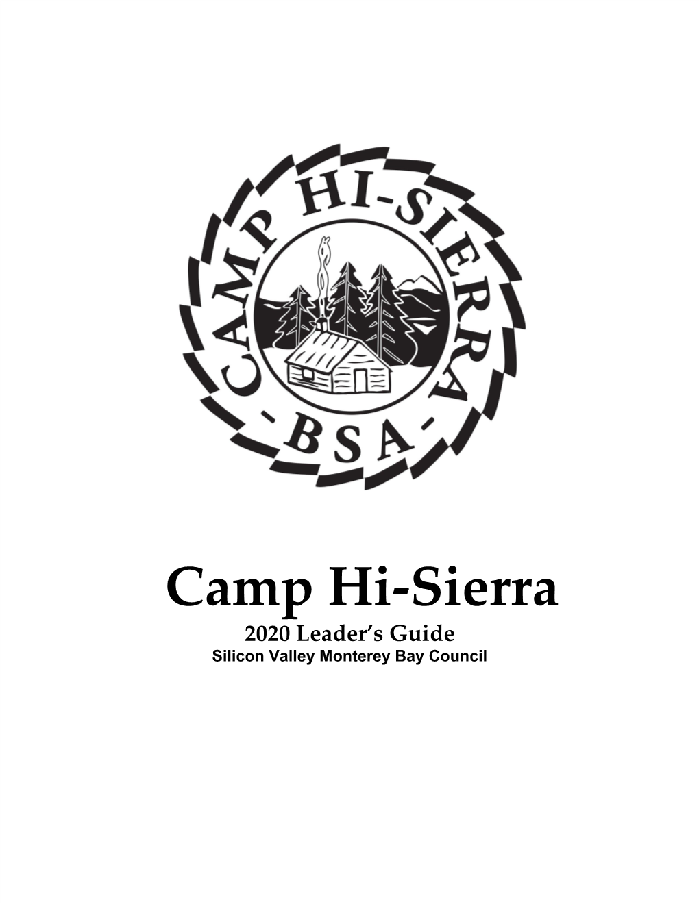 Camp Hi-Sierra 2020 Leader's Guide