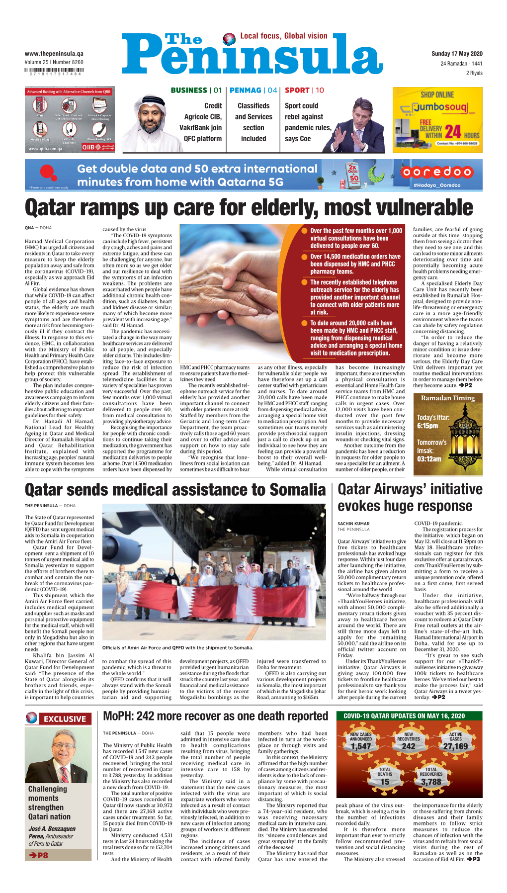 Qatar Ramps up Care for Elderly, Most Vulnerable