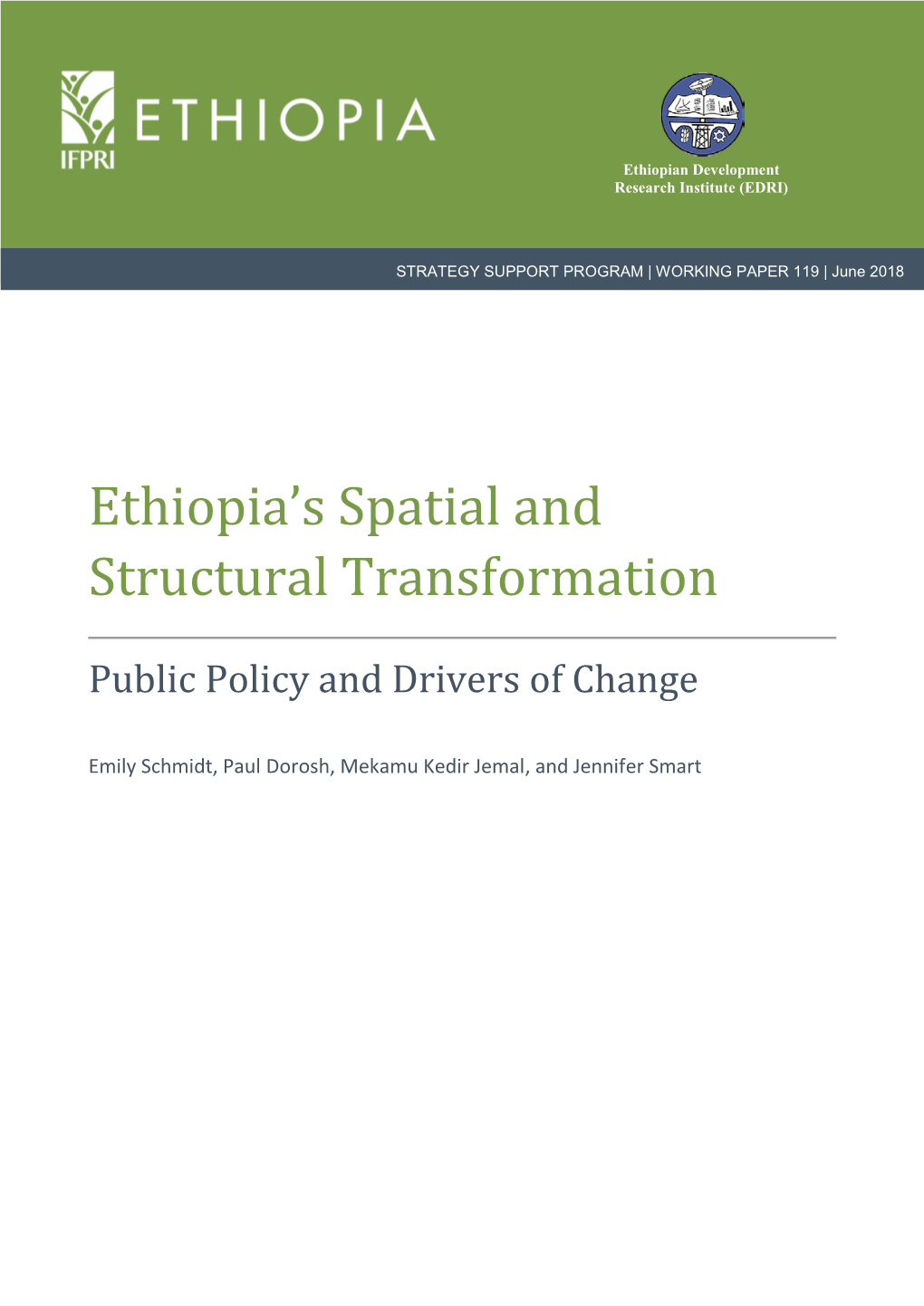 Ethiopia's Spatial and Structural Transformation