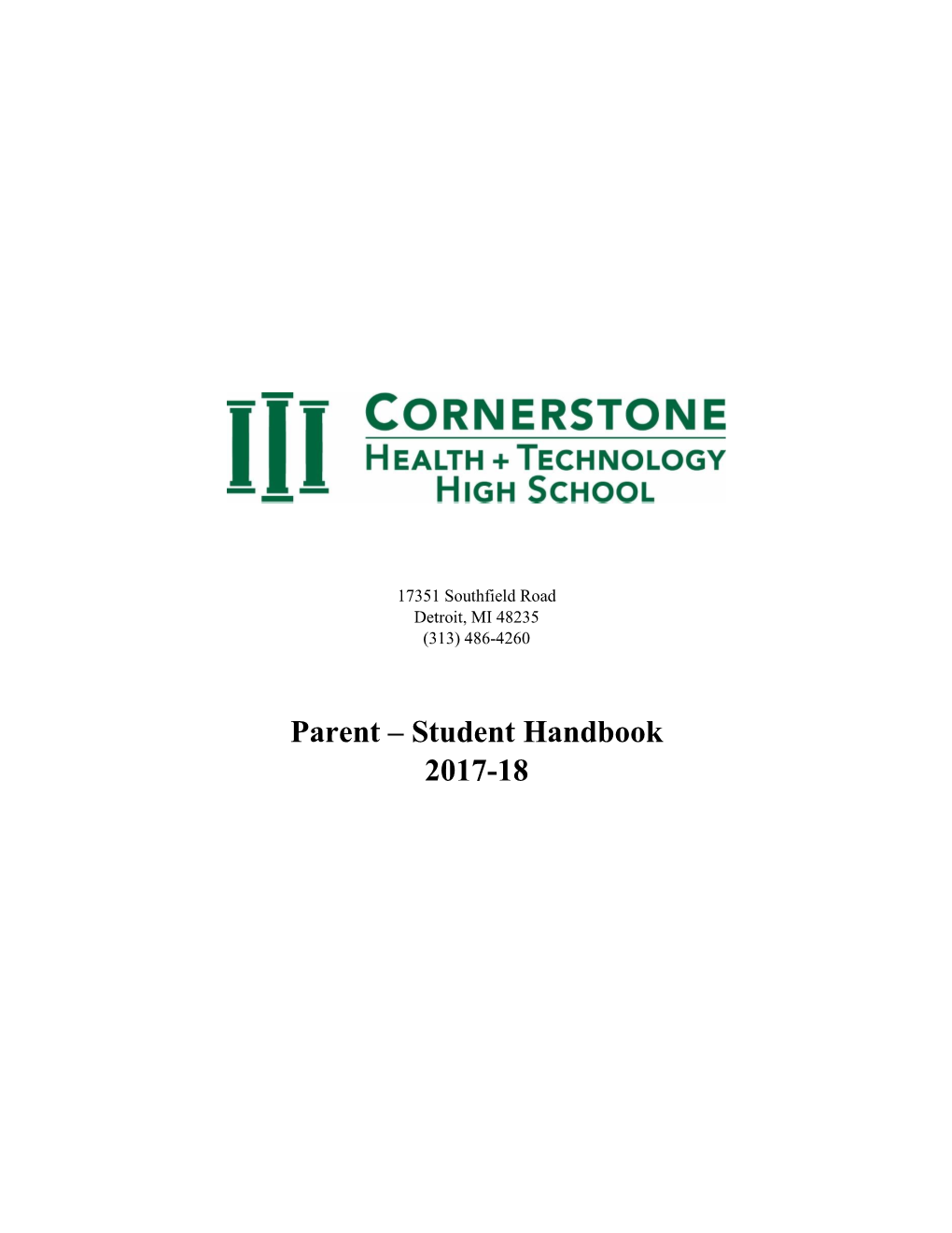 Parent – Student Handbook 2017-18