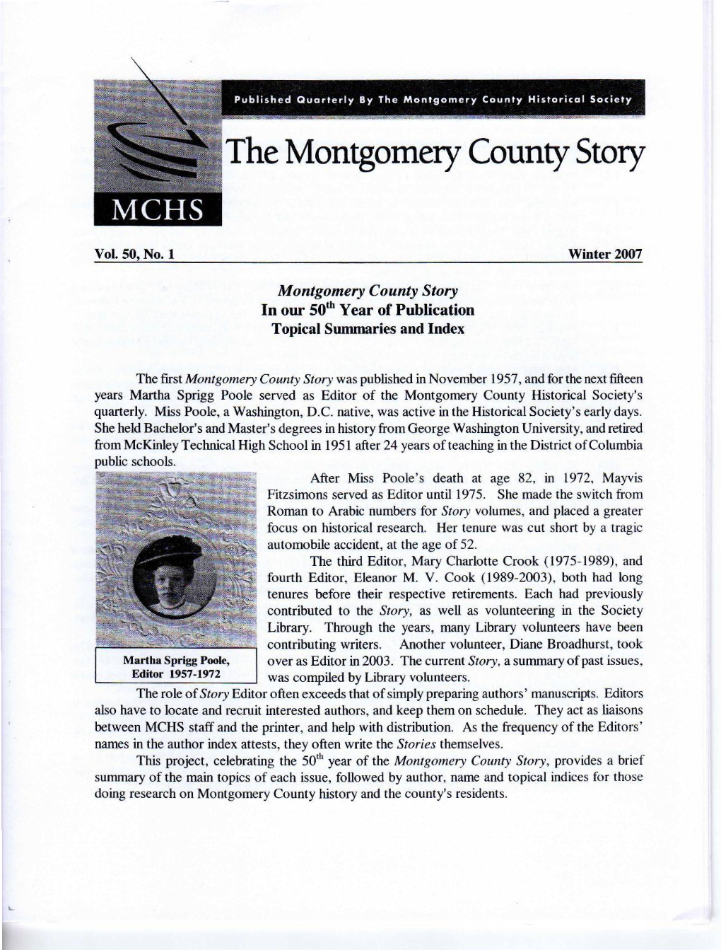 The Montgomery County Story