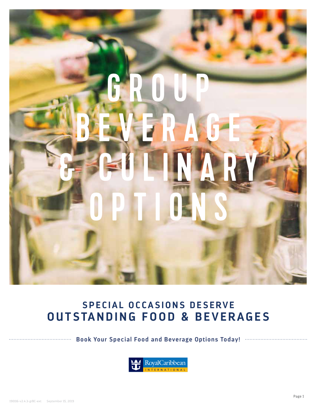 Outstanding Food & Beverages