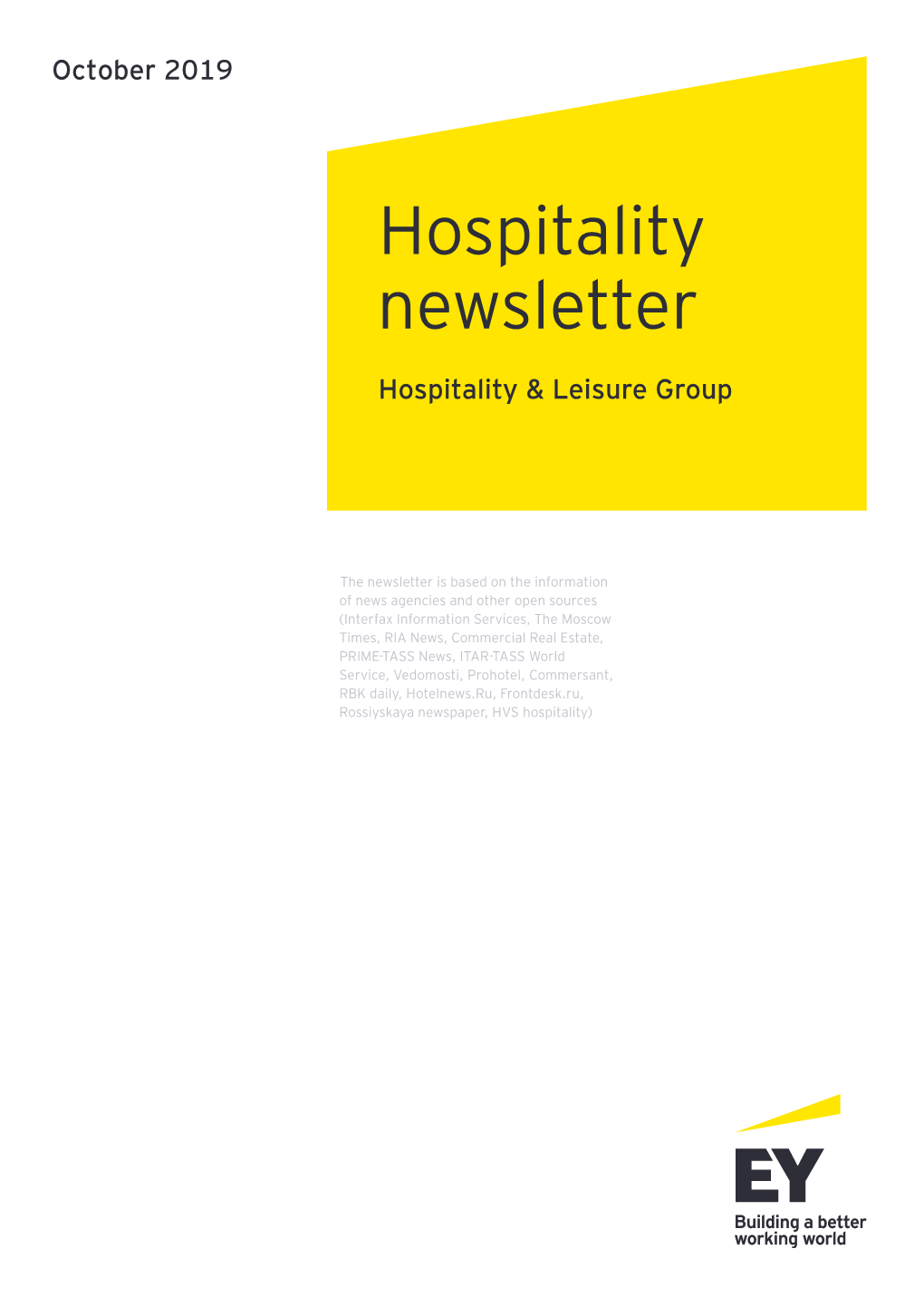Hospitality Newsletter