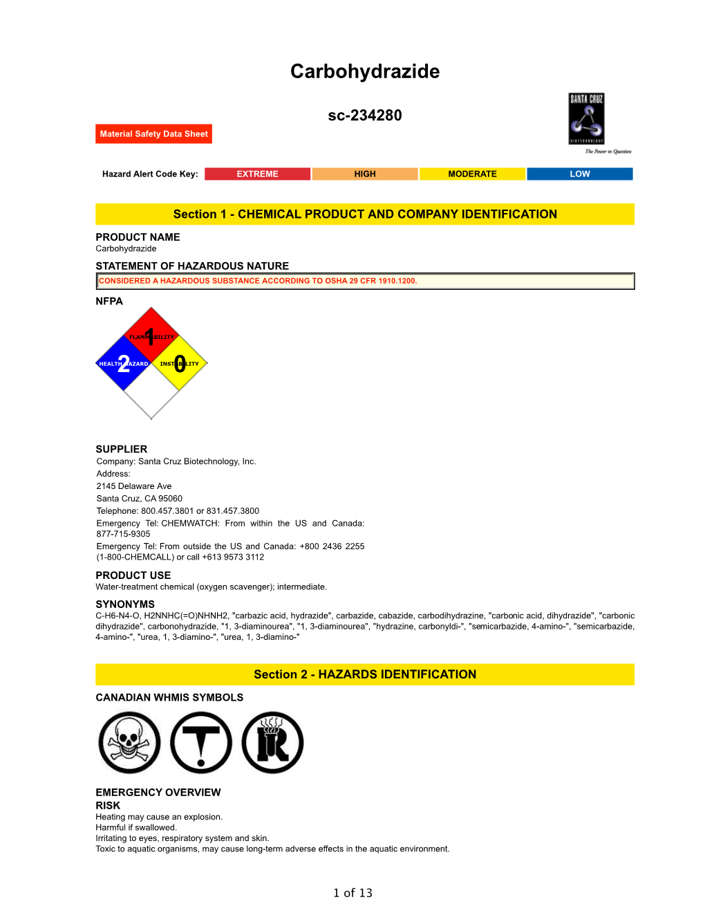 Carbohydrazide