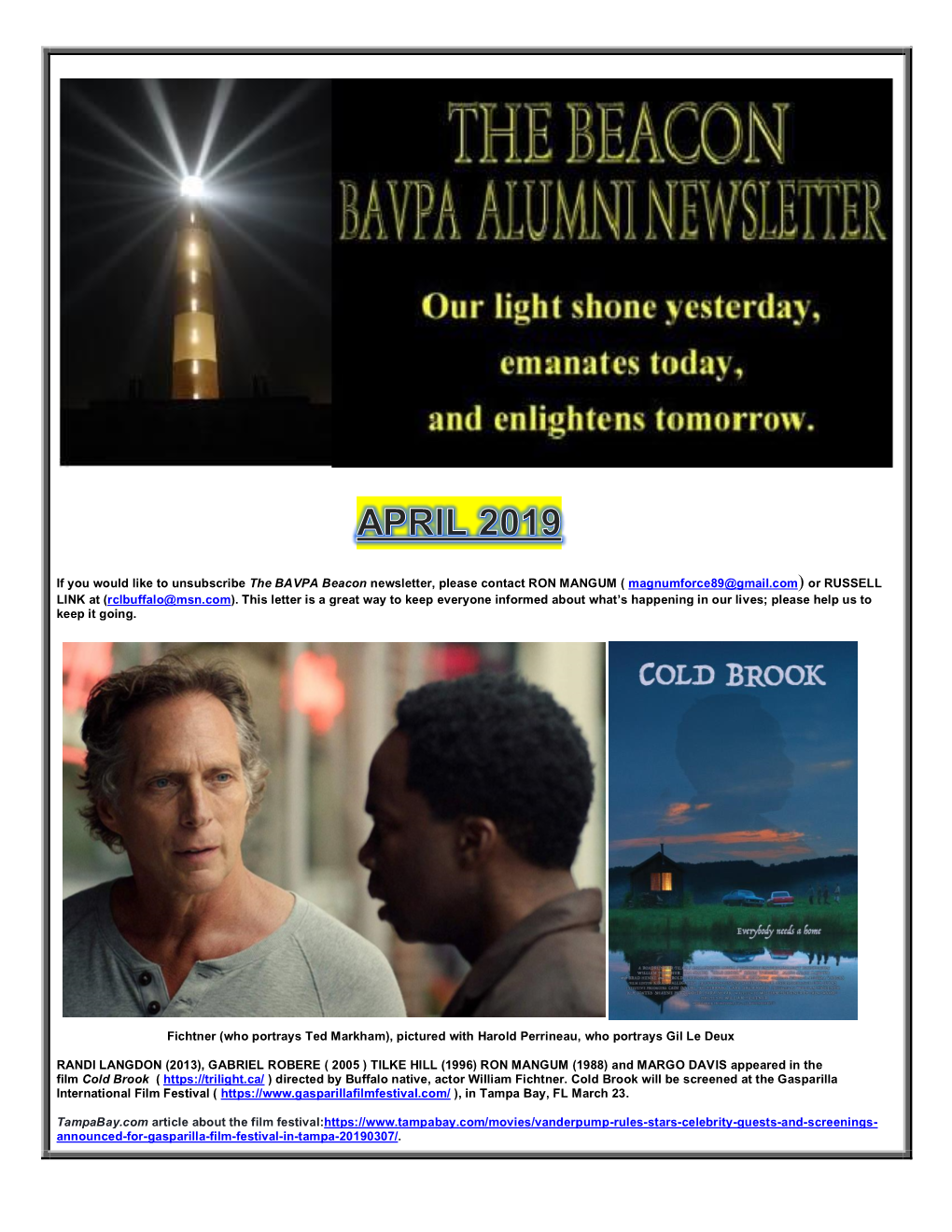 BAVPA Beacon Alumni Newsletter