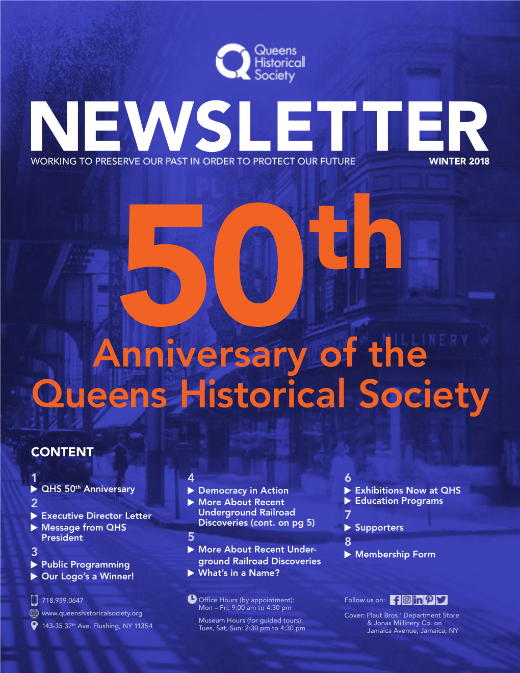 Anniversary of the Queens Historical Society