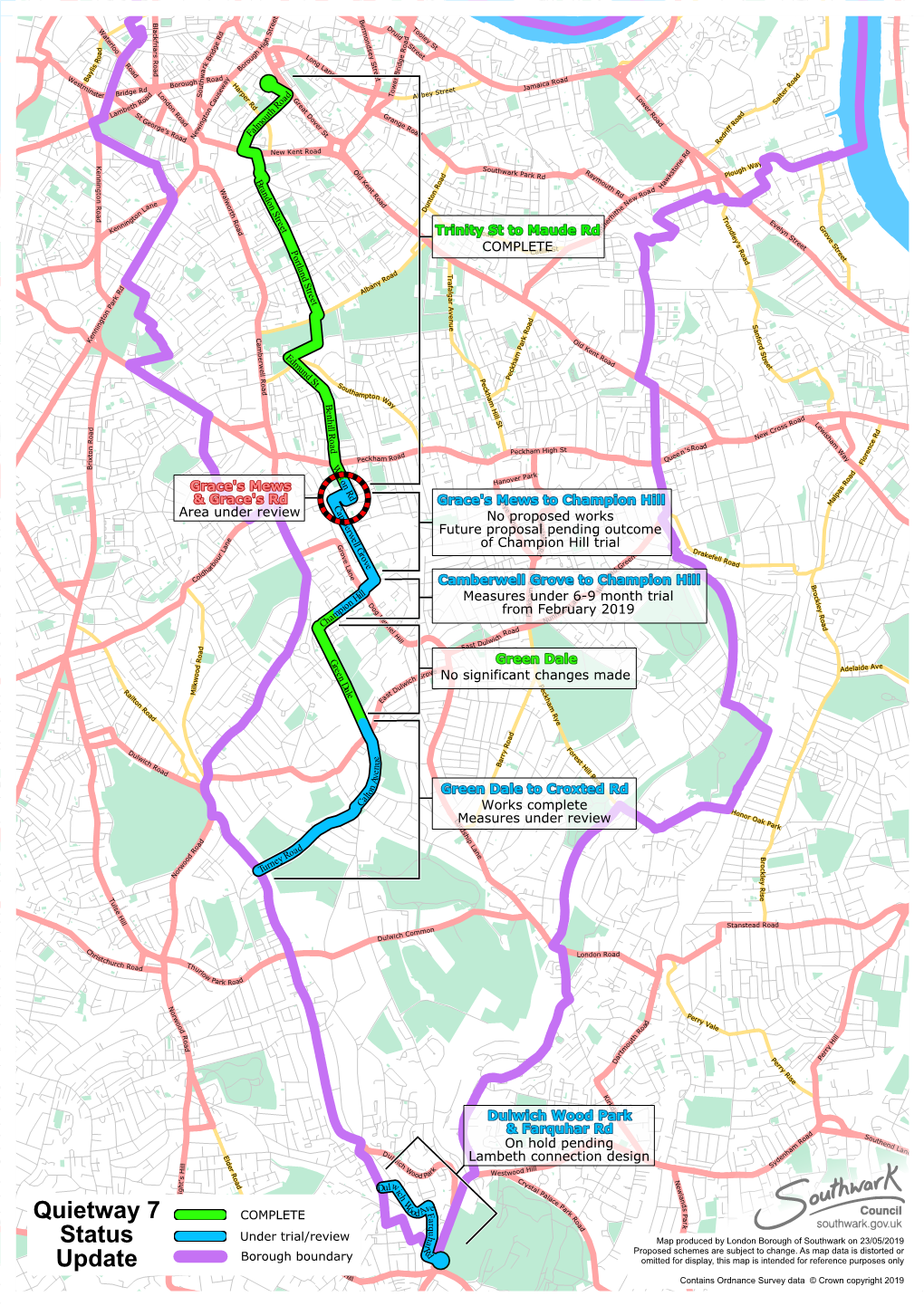 Quietway 7 Status Update