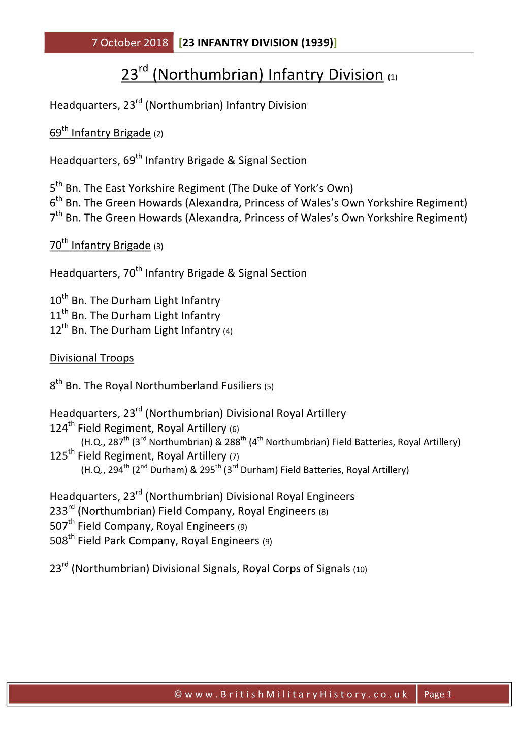 23 (Northumbrian) Infantry Division (1)