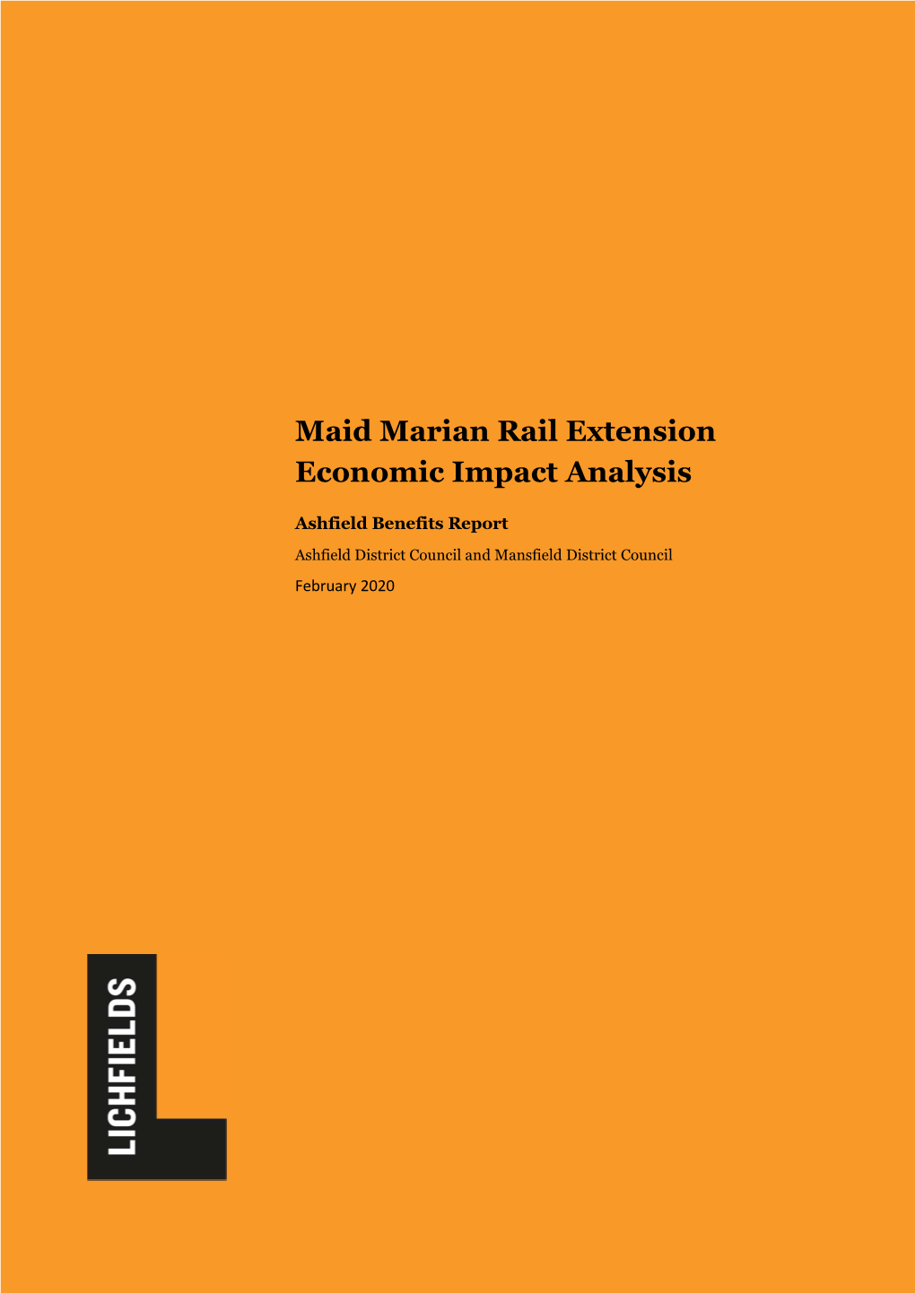 Maid Marian Rail Extension Economic Impact Analysis