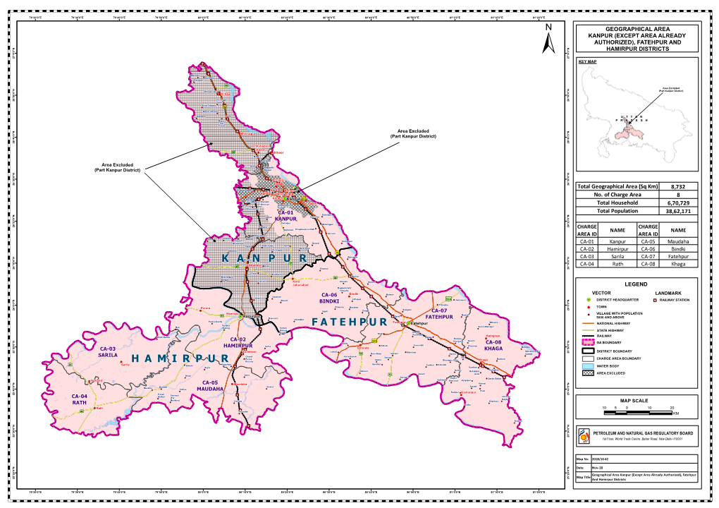 Kanpur (Except Area Already Authorized), Fatehpur and N N " " 0 0