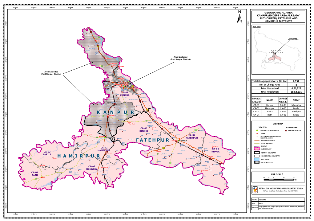 Kanpur (Except Area Already Authorized), Fatehpur and N N 