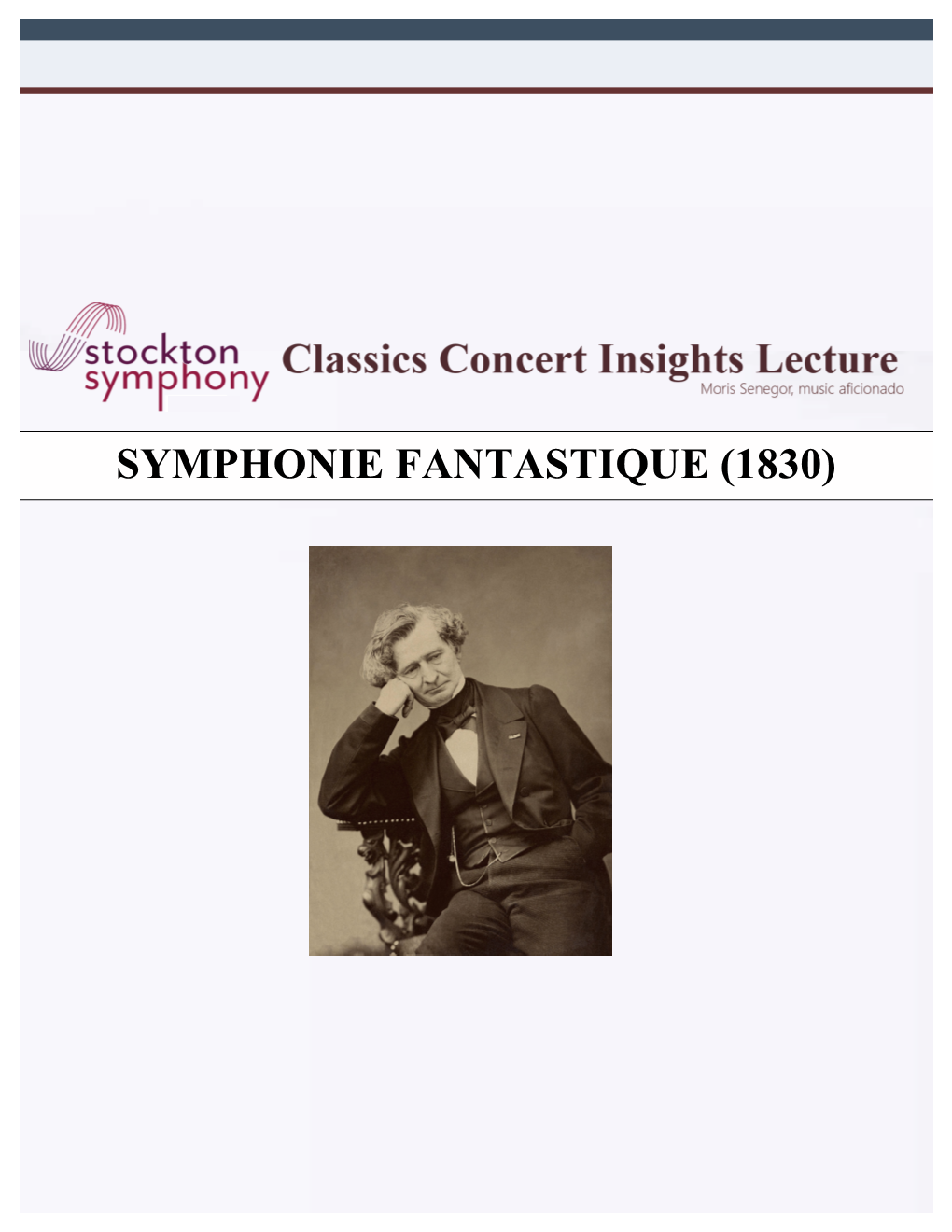 Symphonie Fantastique (1830)