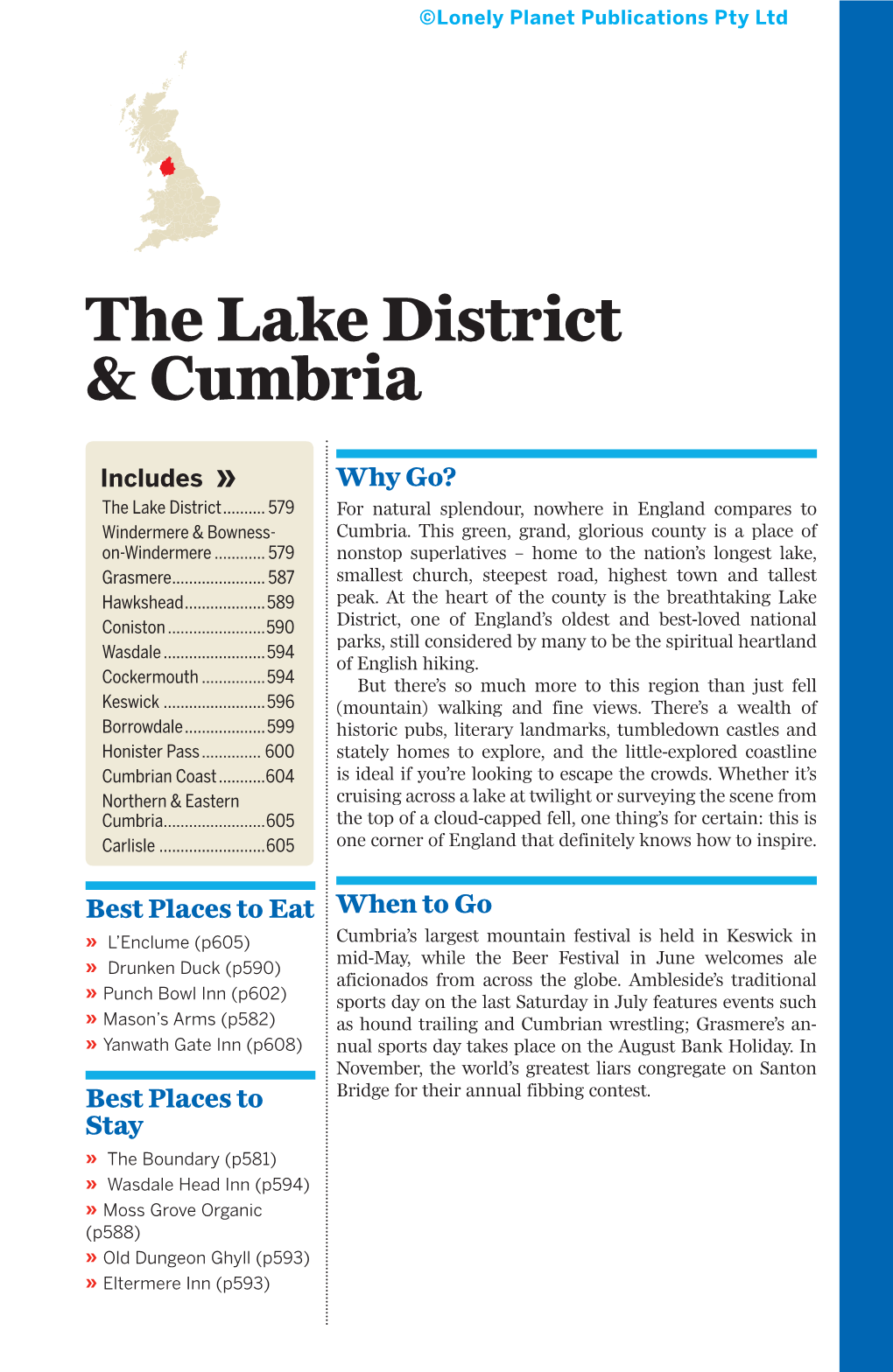 The Lake District & Cumbria