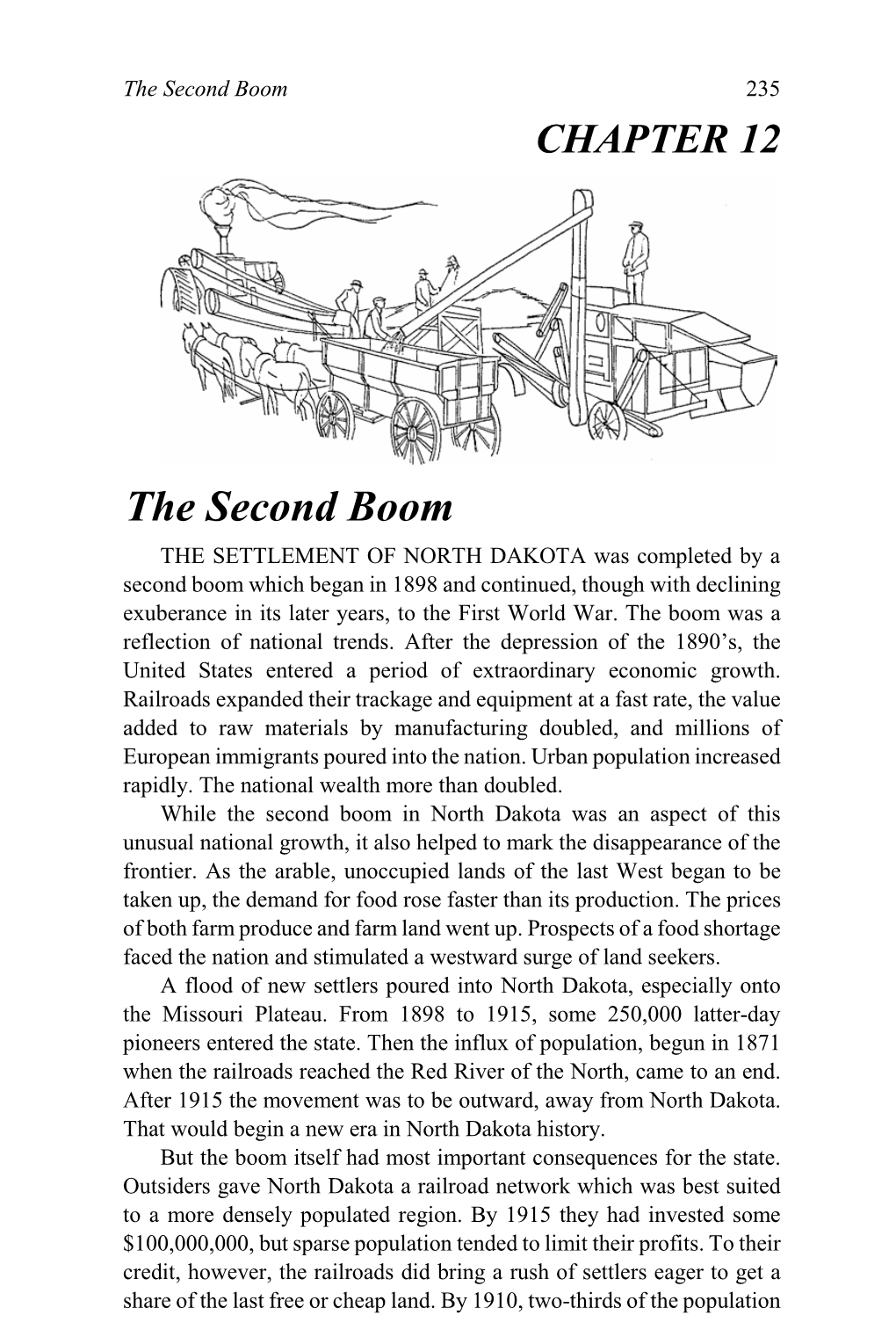 History of North Dakota Chapter 12