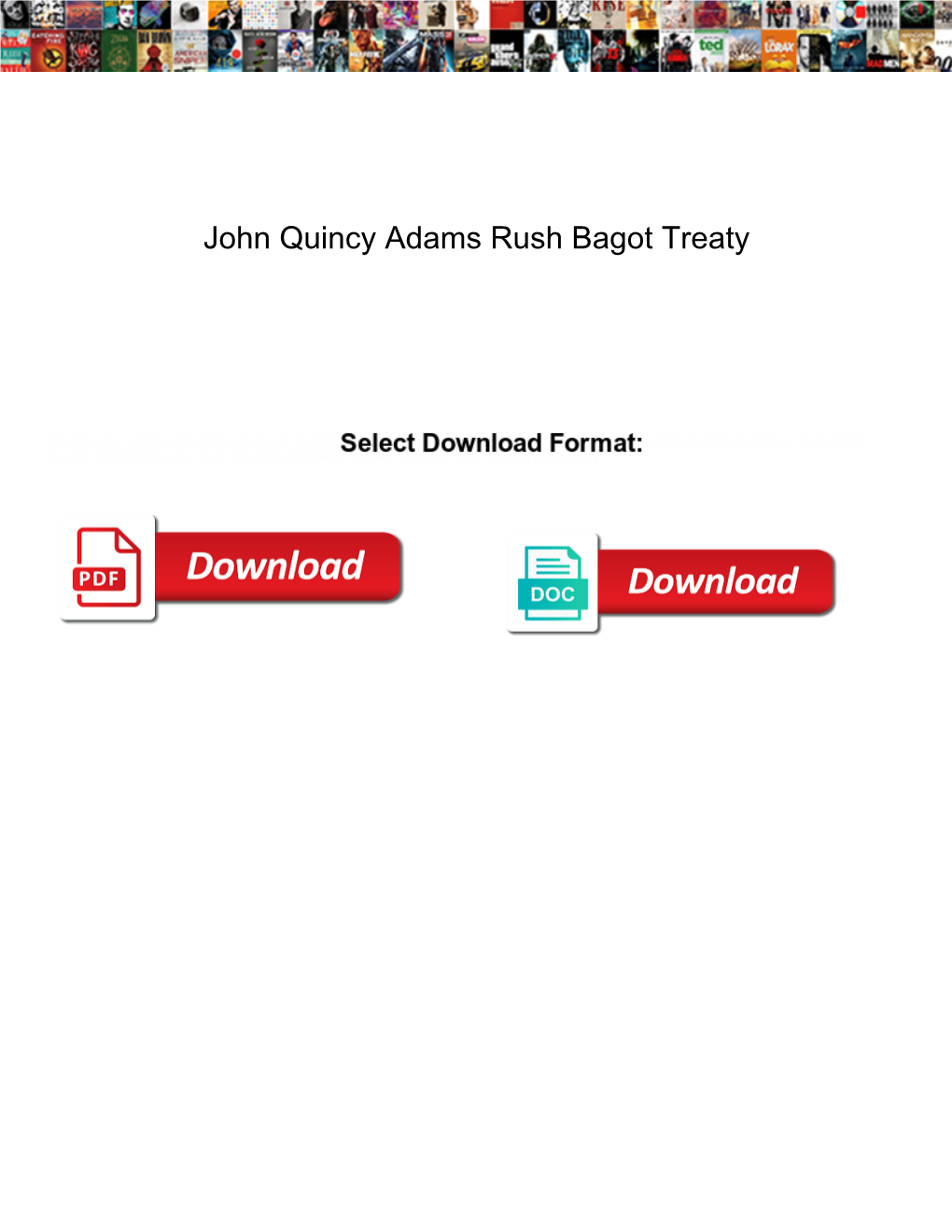 John Quincy Adams Rush Bagot Treaty