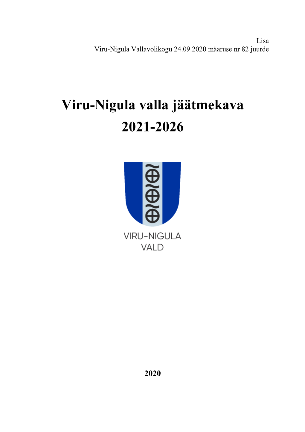 Viru-Nigula Valla Jäätmekava 2021-2026