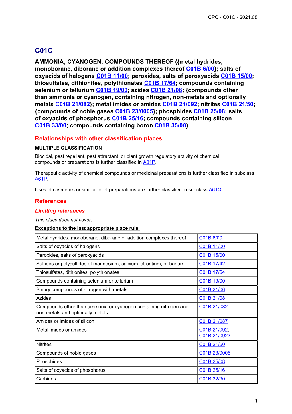 AMMONIA; CYANOGEN; COMPOUNDS THEREOF ({Metal