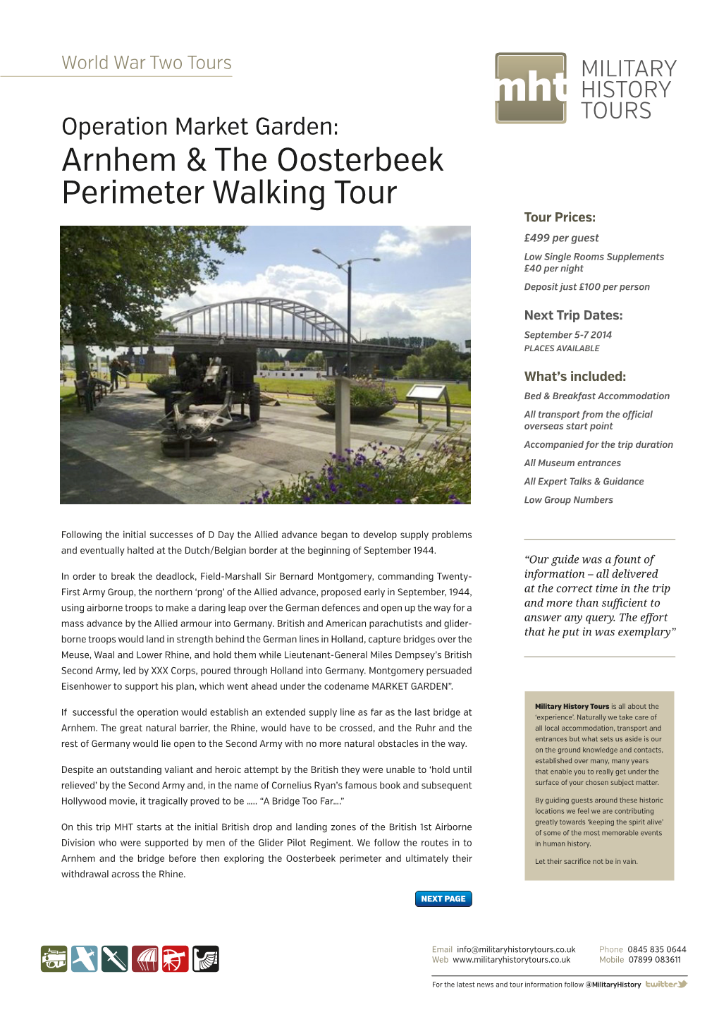 Arnhem & the Oosterbeek Perimeter Walking Tour