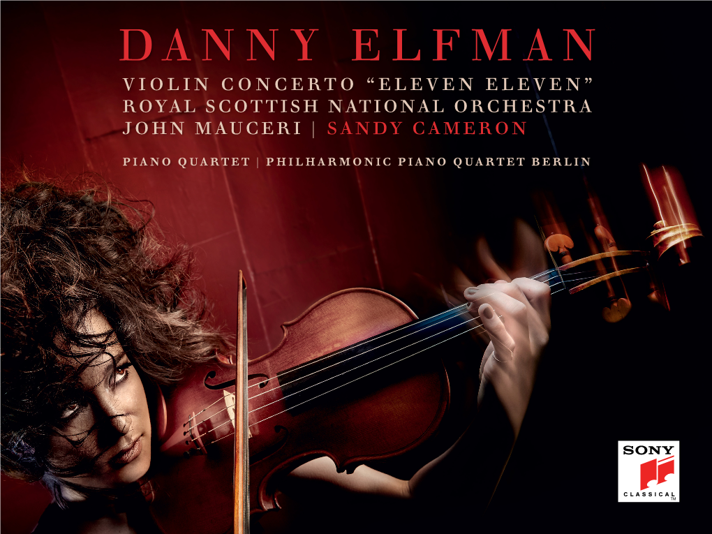 Danny Elfman Violin Concerto “ Eleven Eleven” Royal Scottish National Orchestra John Mauceri | Sandy Cameron