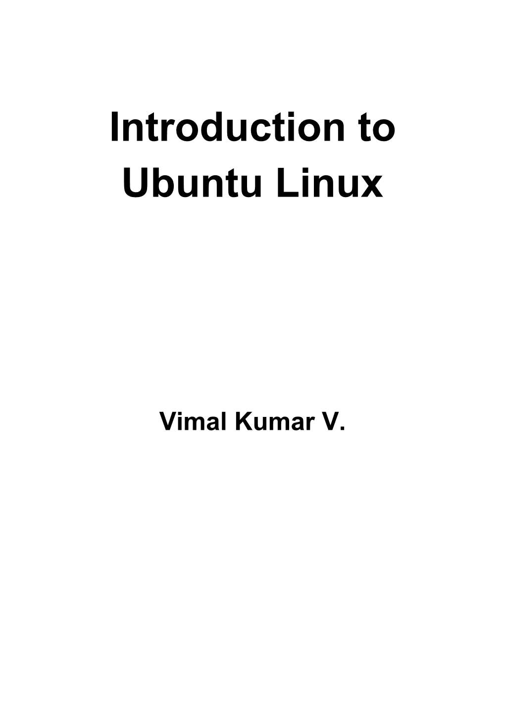 Introduction to Ubuntu Linux