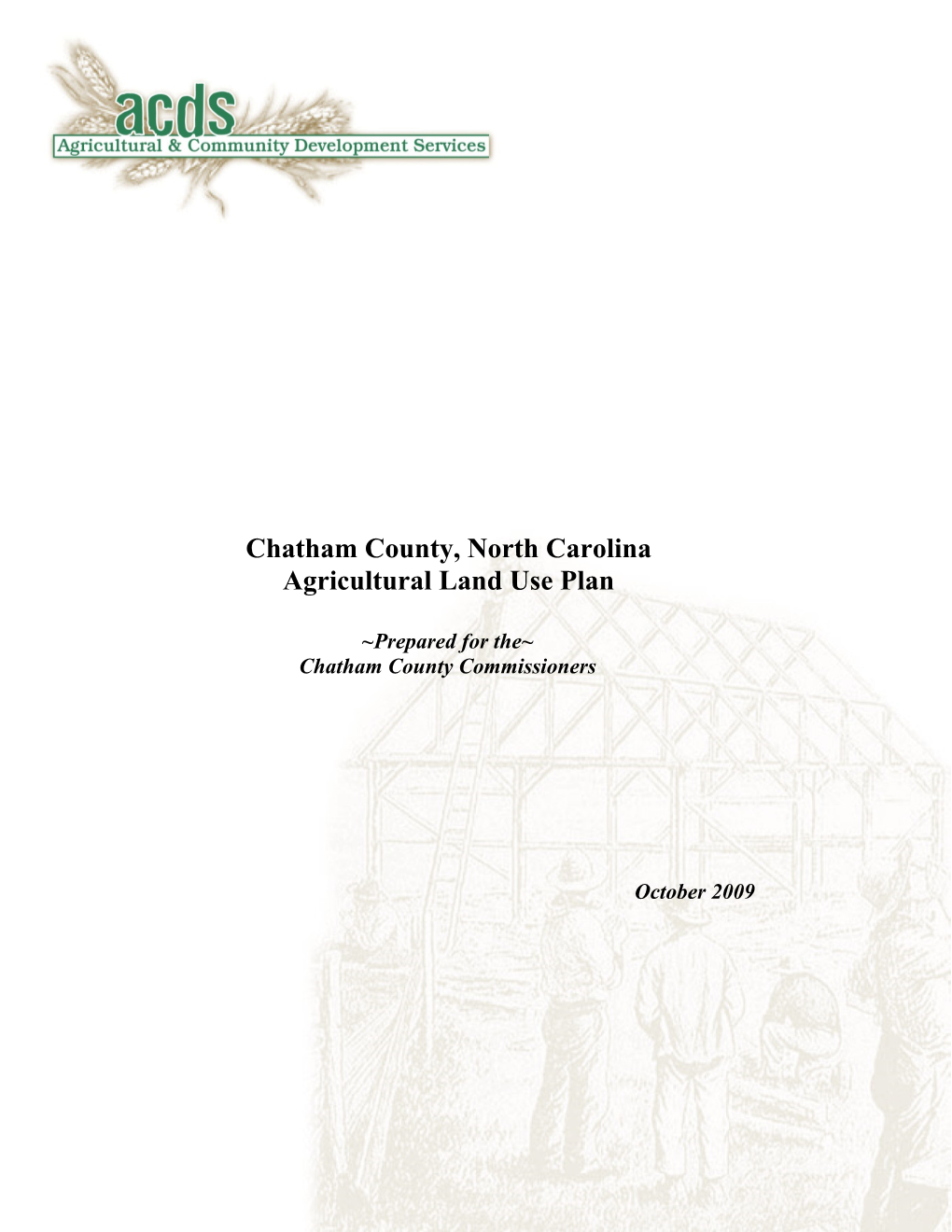 Agricultural Land Use Plan