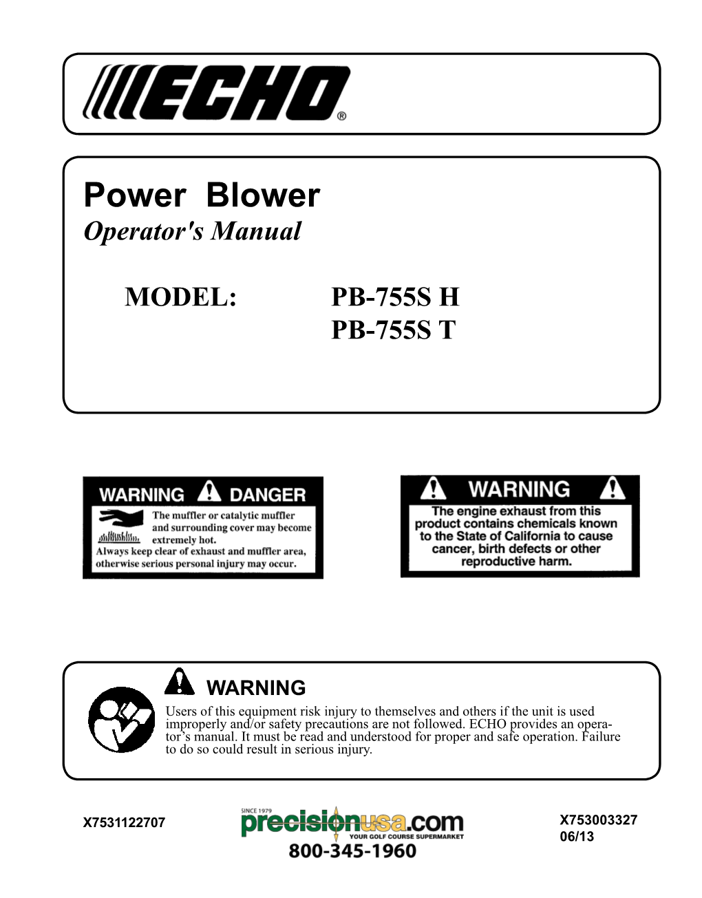 Power Blower Operator's Manual