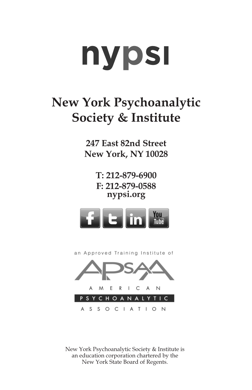 New York Psychoanalytic Society & Institute