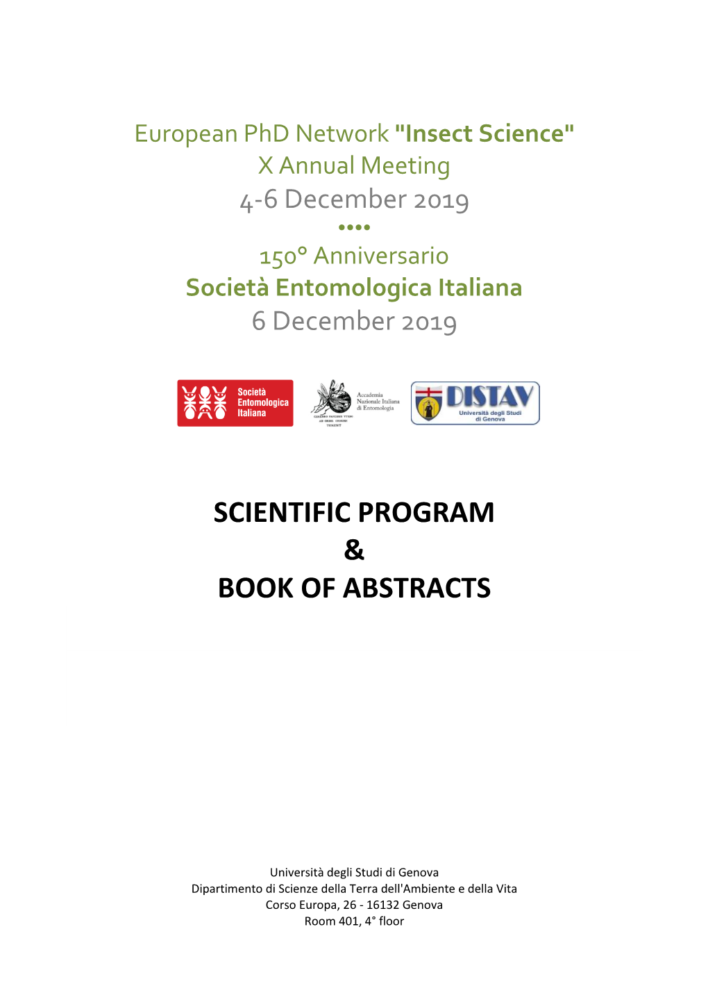 Scientific Program & Book of Abstracts