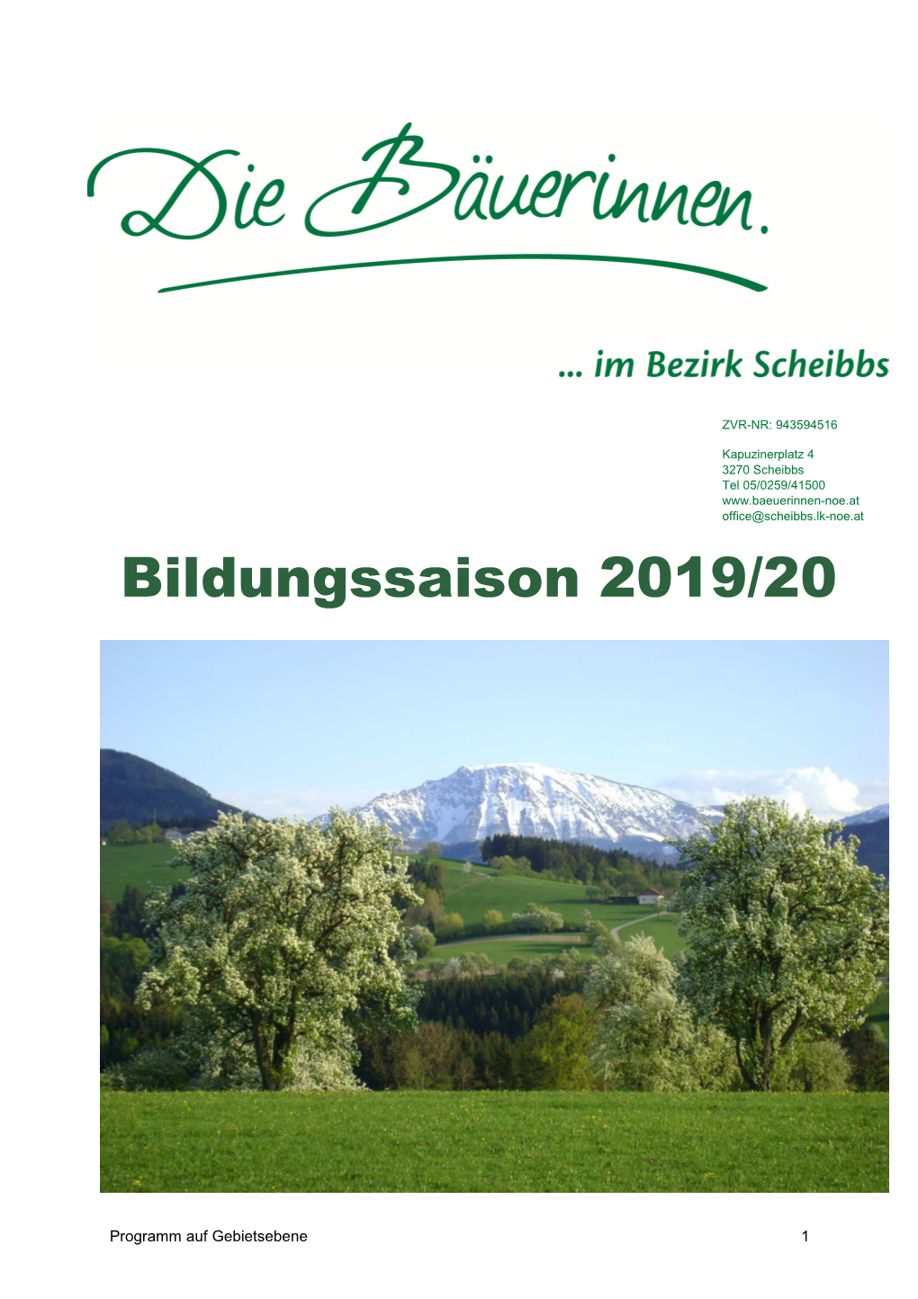 Bildungssaison 2019/20