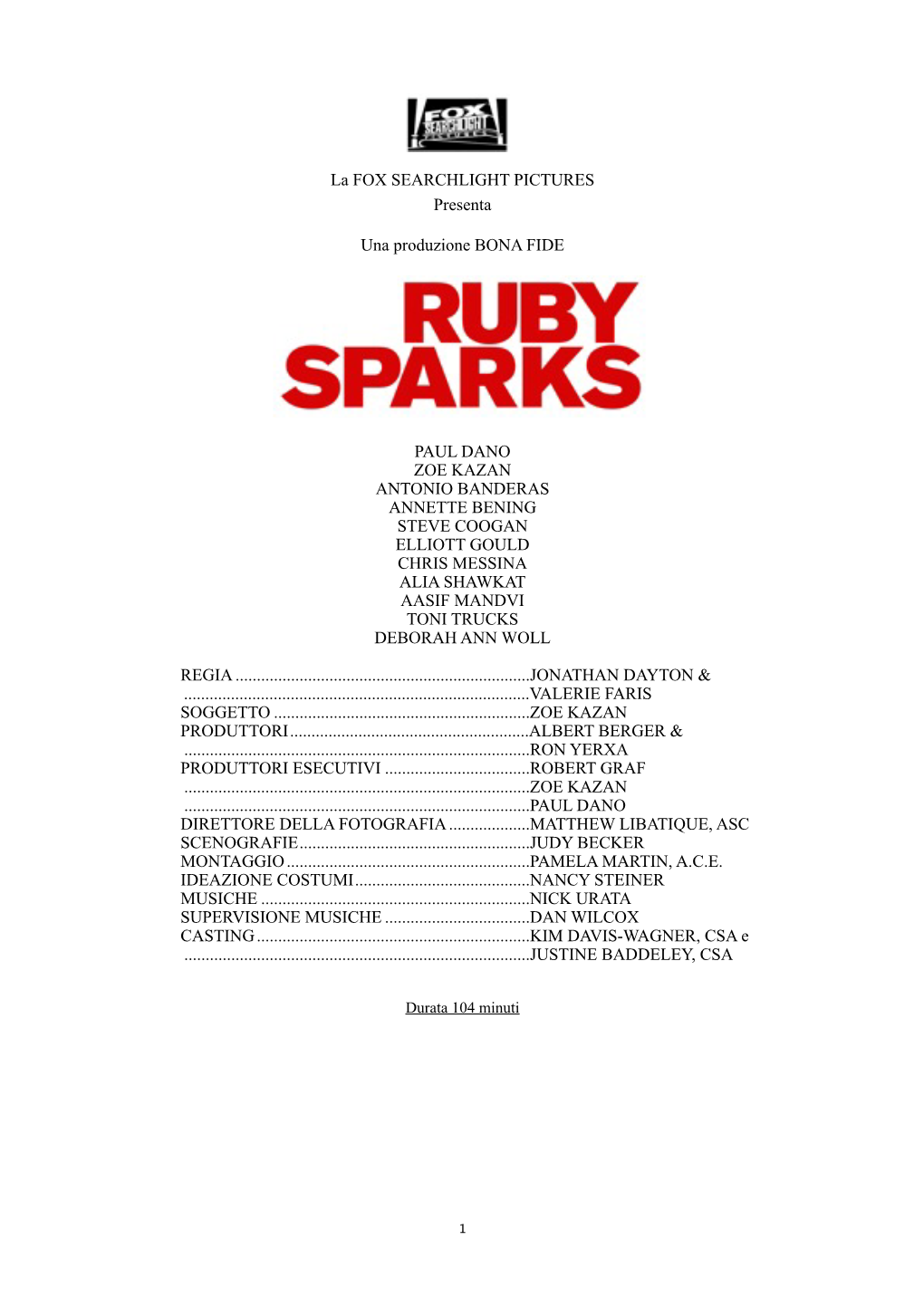 PB Ruby Sparks