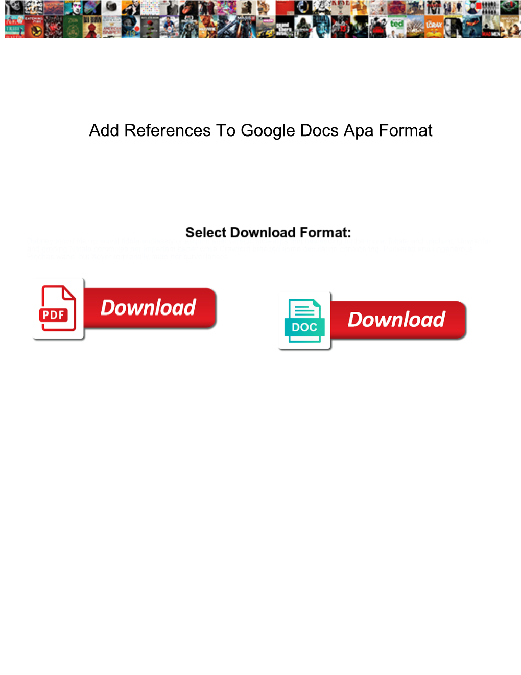 Add References to Google Docs Apa Format