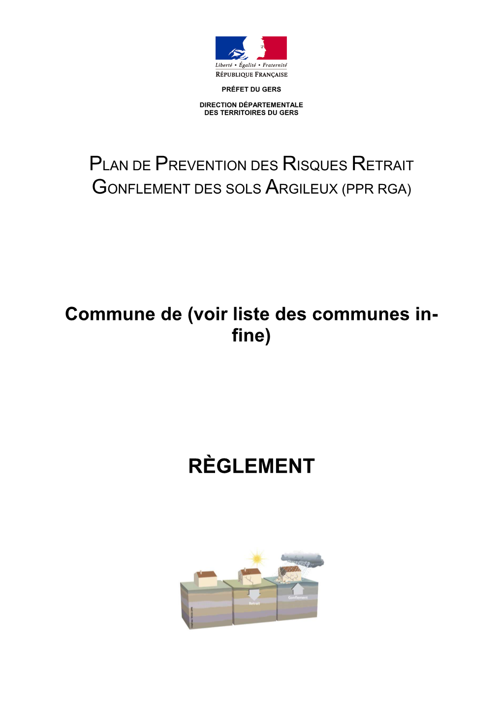 Plan De Prevention Des Risques Retrait Gonflement Des Sols Argileux (Ppr Rga)