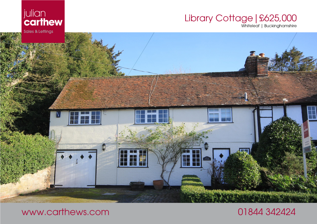 01844 342424 Library Cottage|£625,000