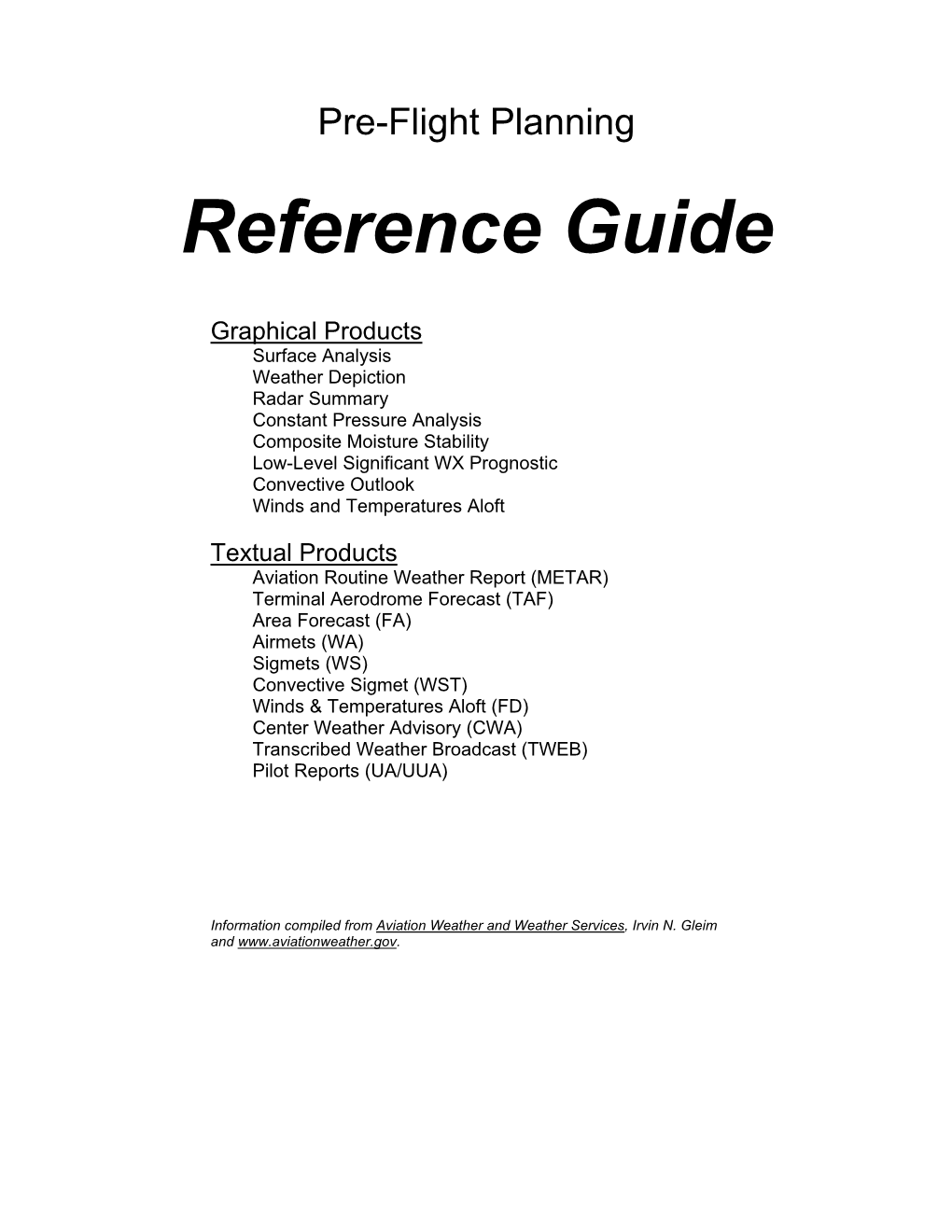 Reference Guide